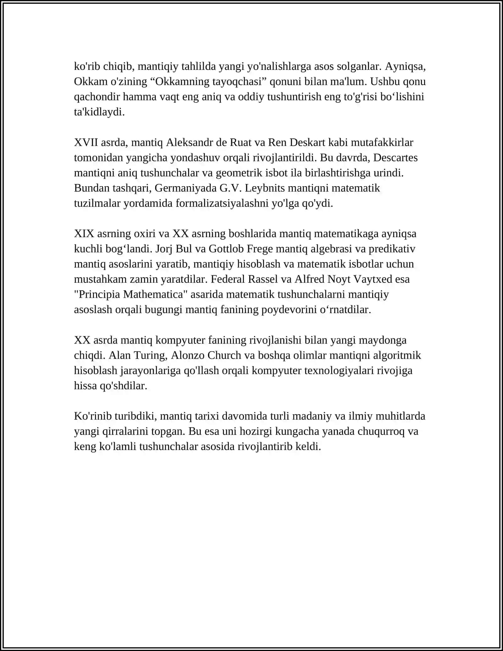 MANTIQNING ASOSIY TUSHUNCHALARI VA TAFAKKUR SHAKLLARI MAVZUSIDA REFERAT TAYYORLASH 4