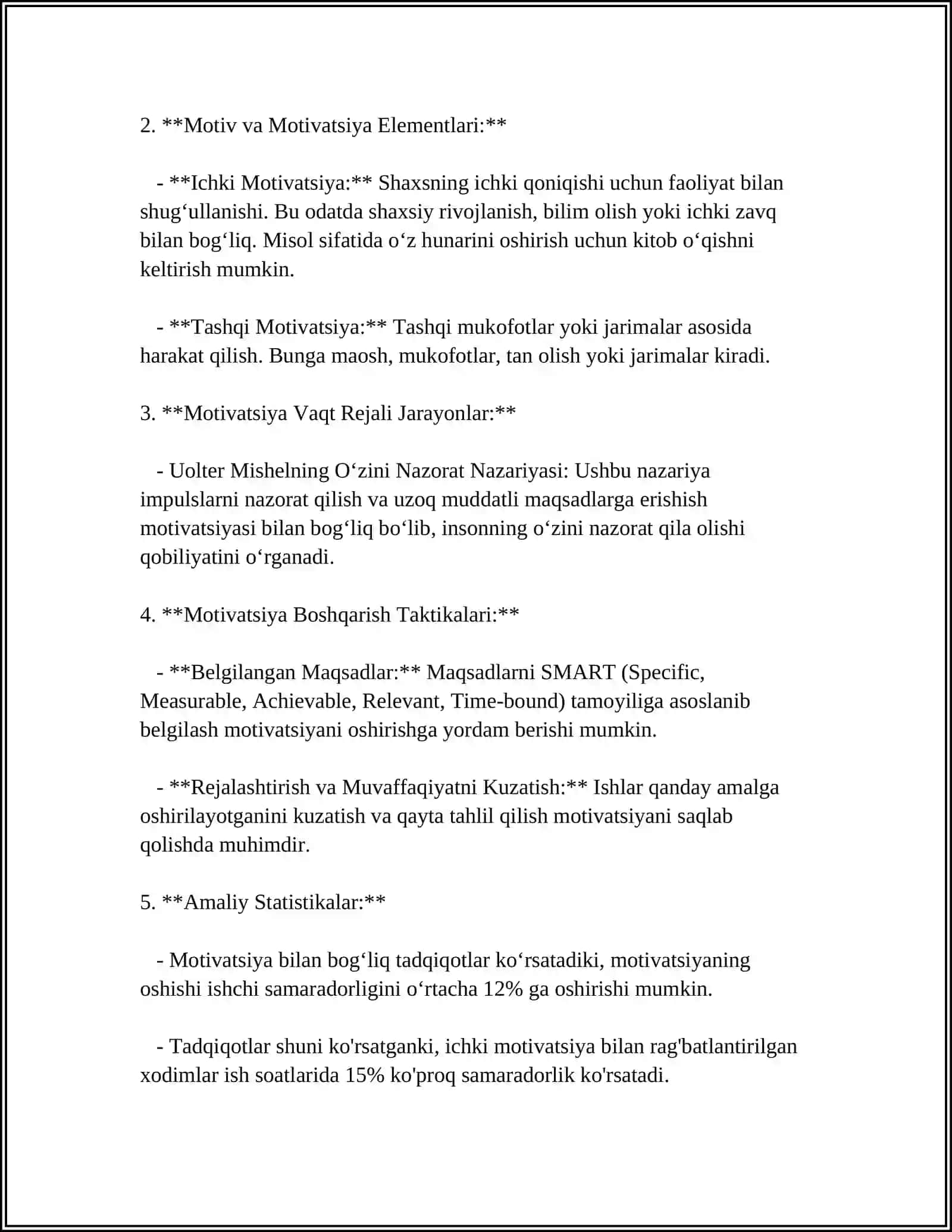 XORIJ PSIXOLOGIYASIDA MOTIV VA MOTIVATSIYA MUAMMOSI 4