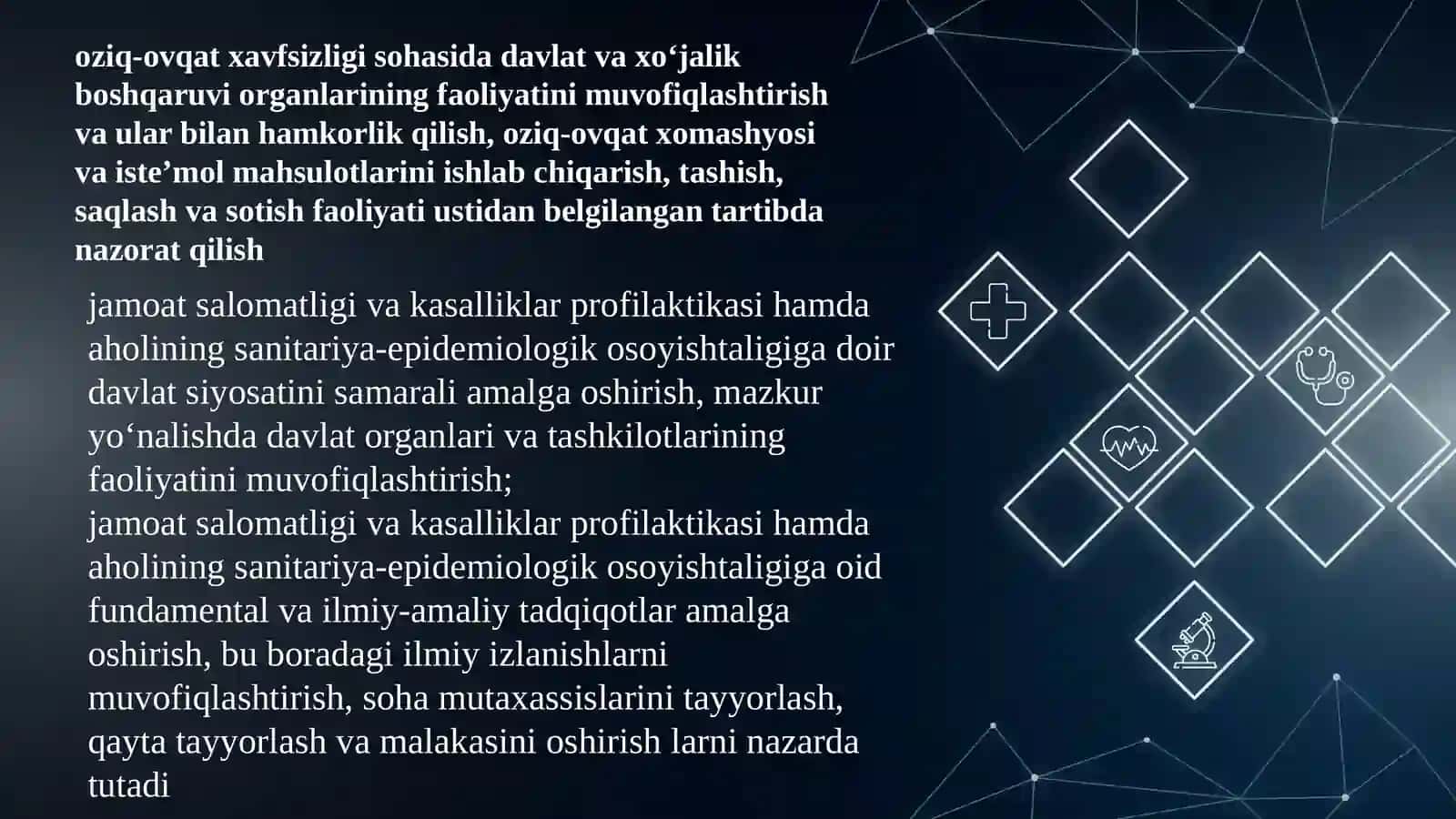 O’z.R. axolisining eng muhim yuqumli bo’lmagan kasalliklari profilaktikasining gigienik jihatlari 4