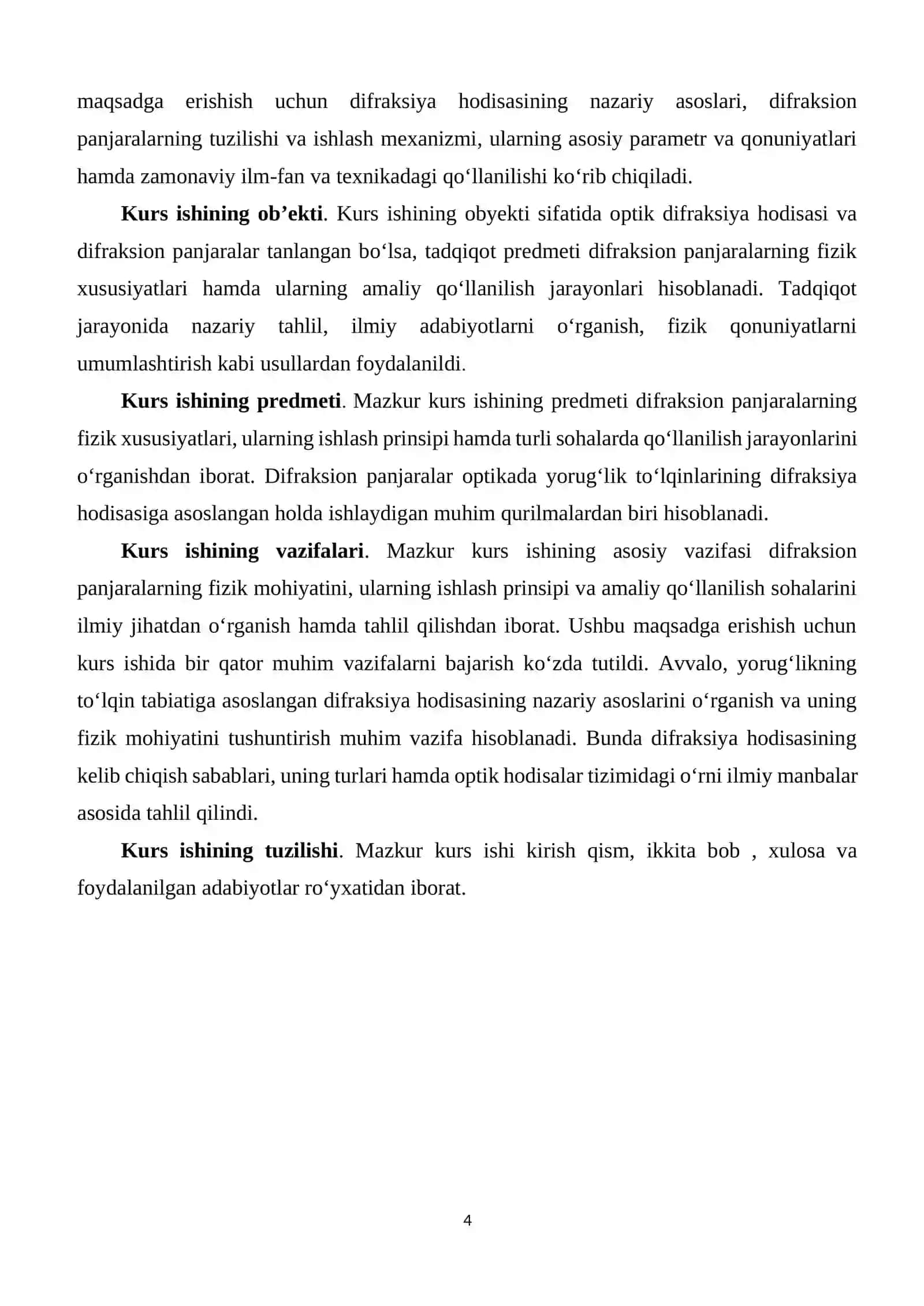 Difraksion panjaralar va ularning qo‘llanilishi 4