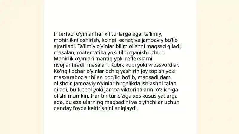 Interfaol oʻyinlar va uning mazmun va mohiyati 4
