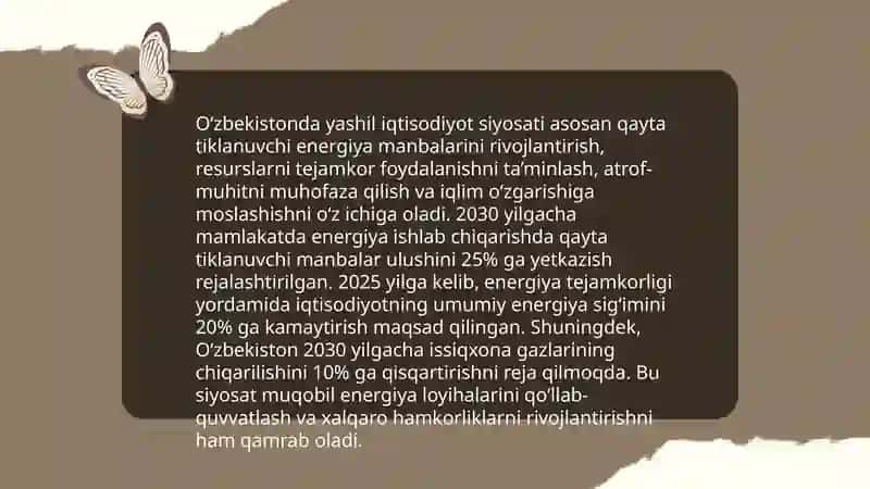 Yashil iqtisodiyotning asosiy tushunchalari 4
