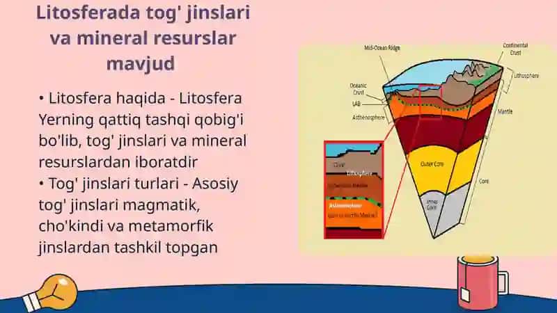 Yerning geografik qobig'i. Litosfera 4
