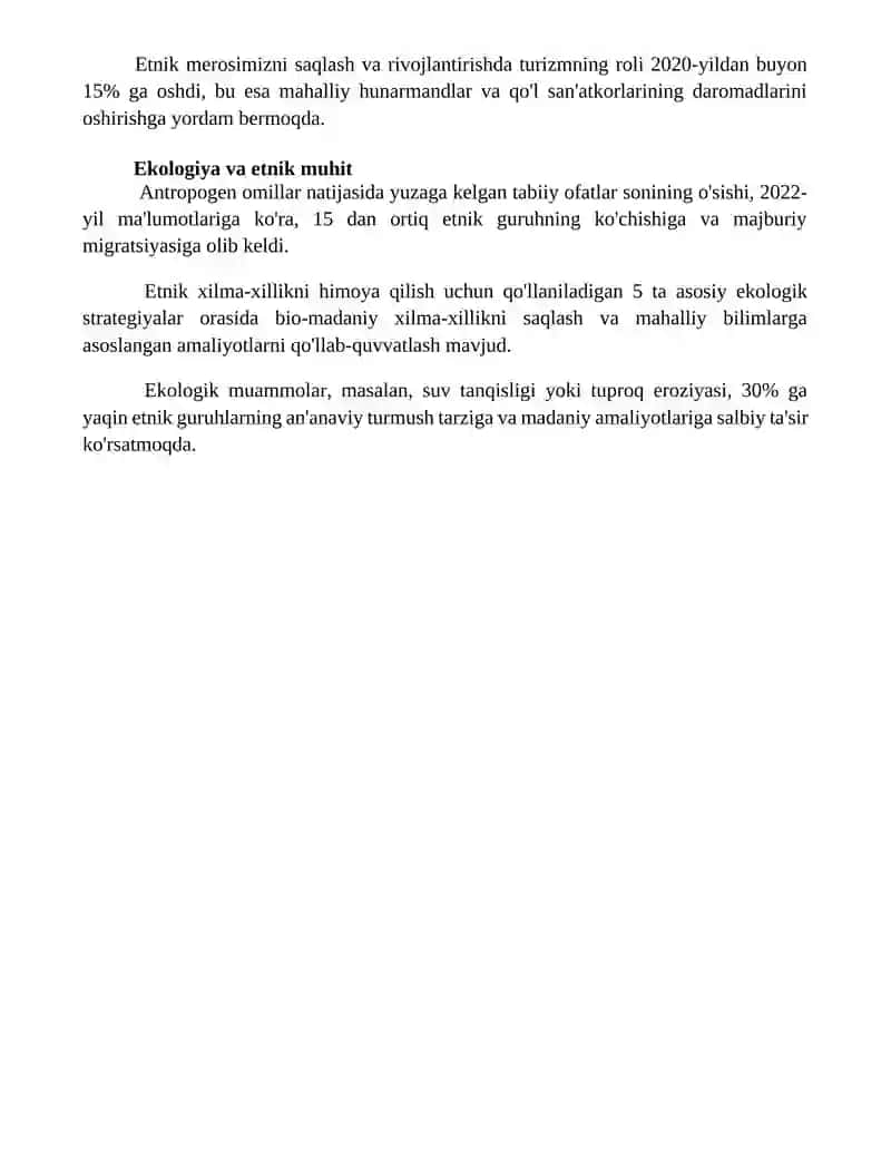 Etnologiyaning zamonaviy yo'nalishlari 4