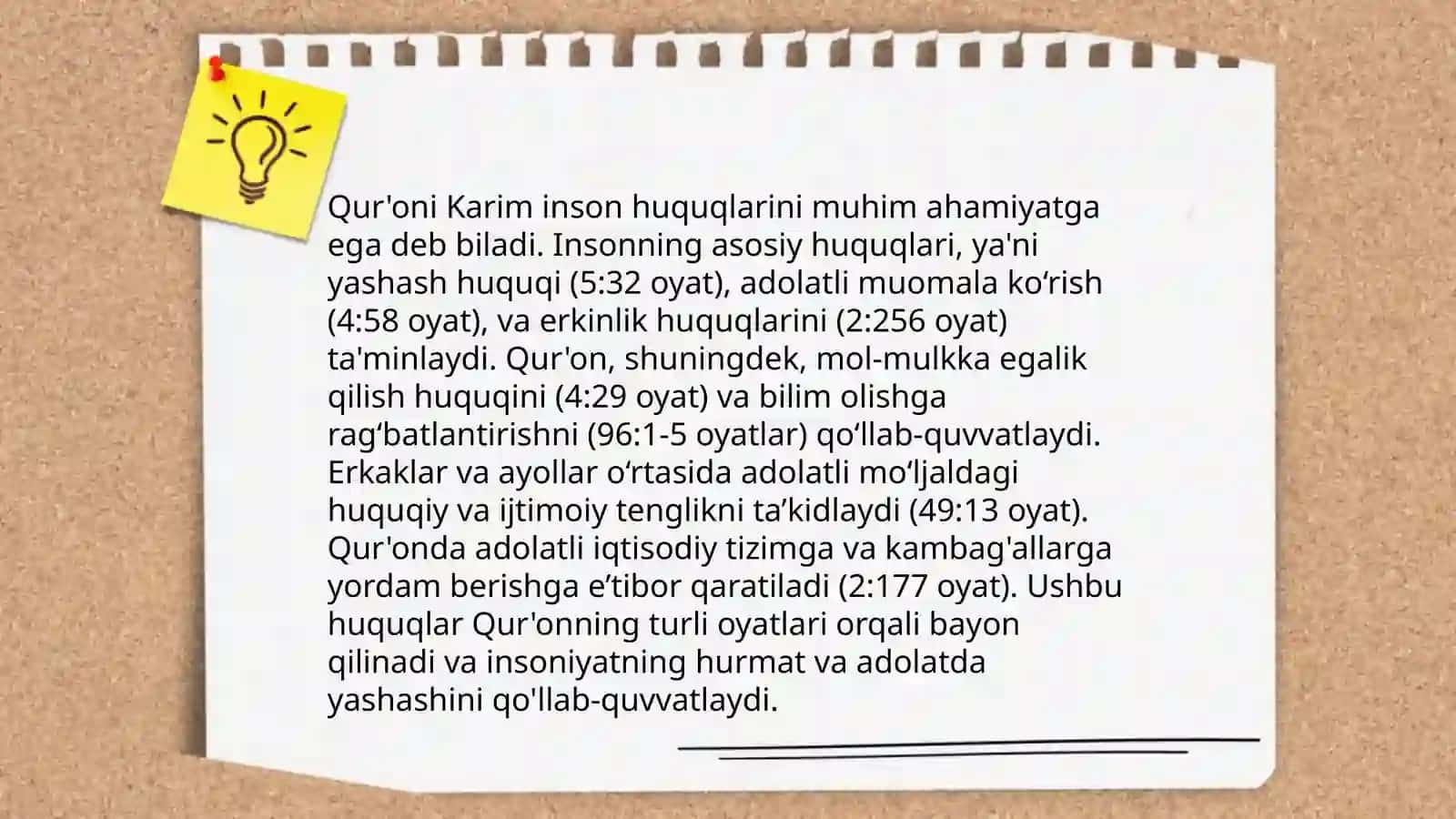 Islomda inson huquq va erkinliklarini taminlashning oʻziga xos jihatlari 4