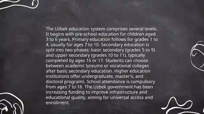 Education system in Uzbekistan 4
