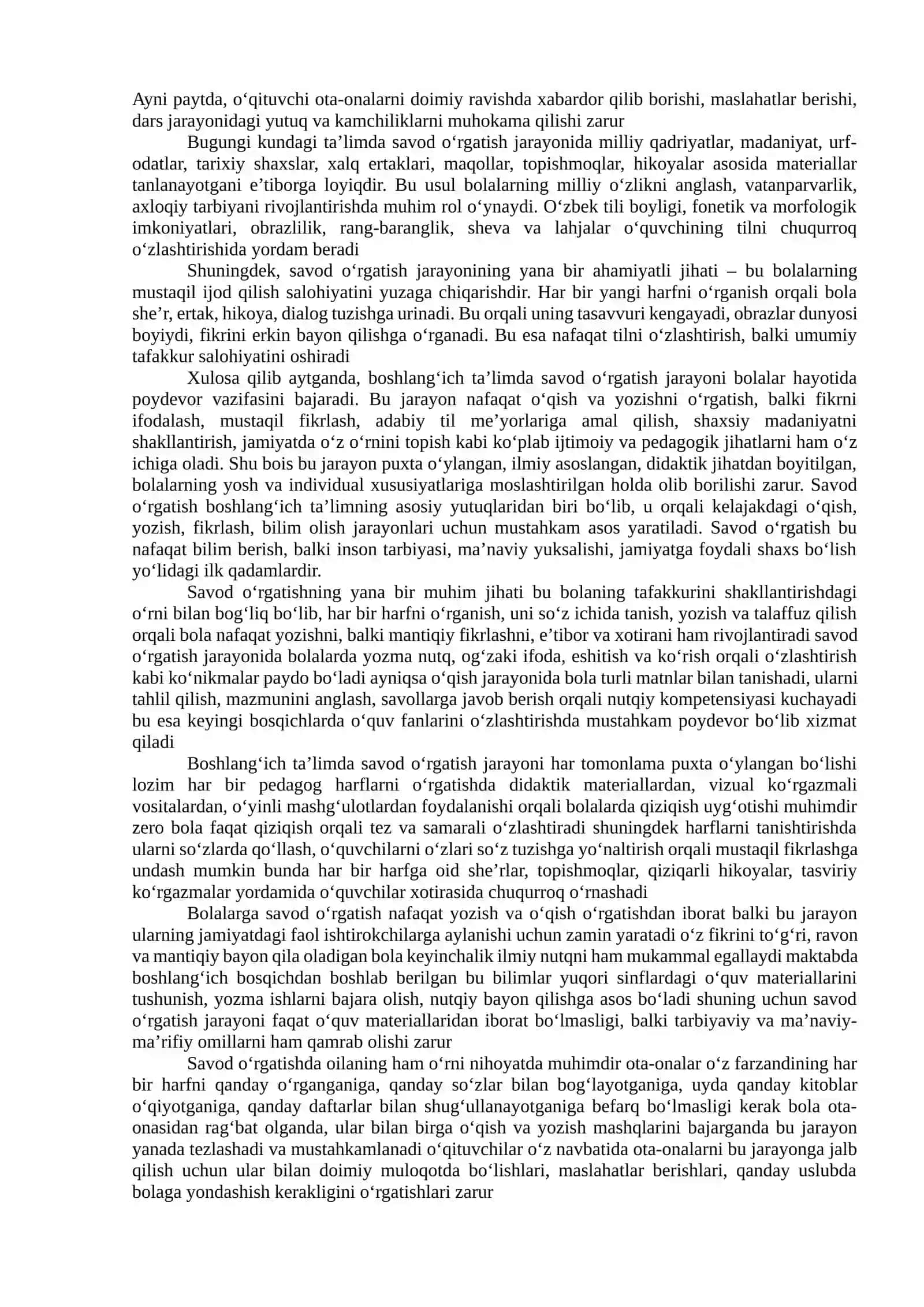 Alifbe davrida yozuv ko'nikmalari shakllantirish 4