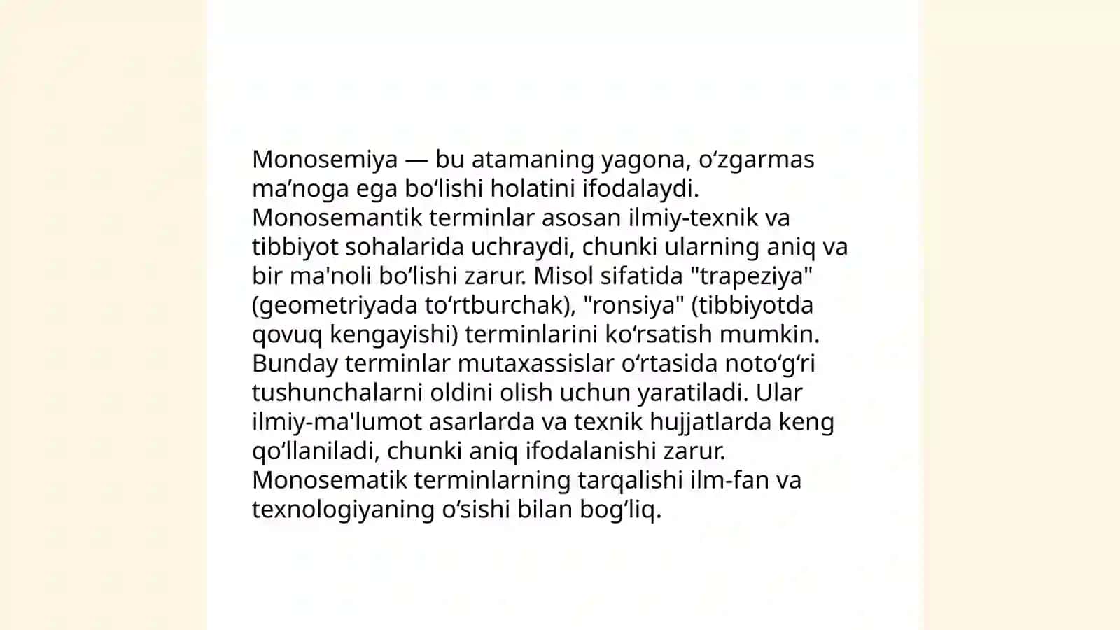 Terminlarning monosemantik xarakteri 4