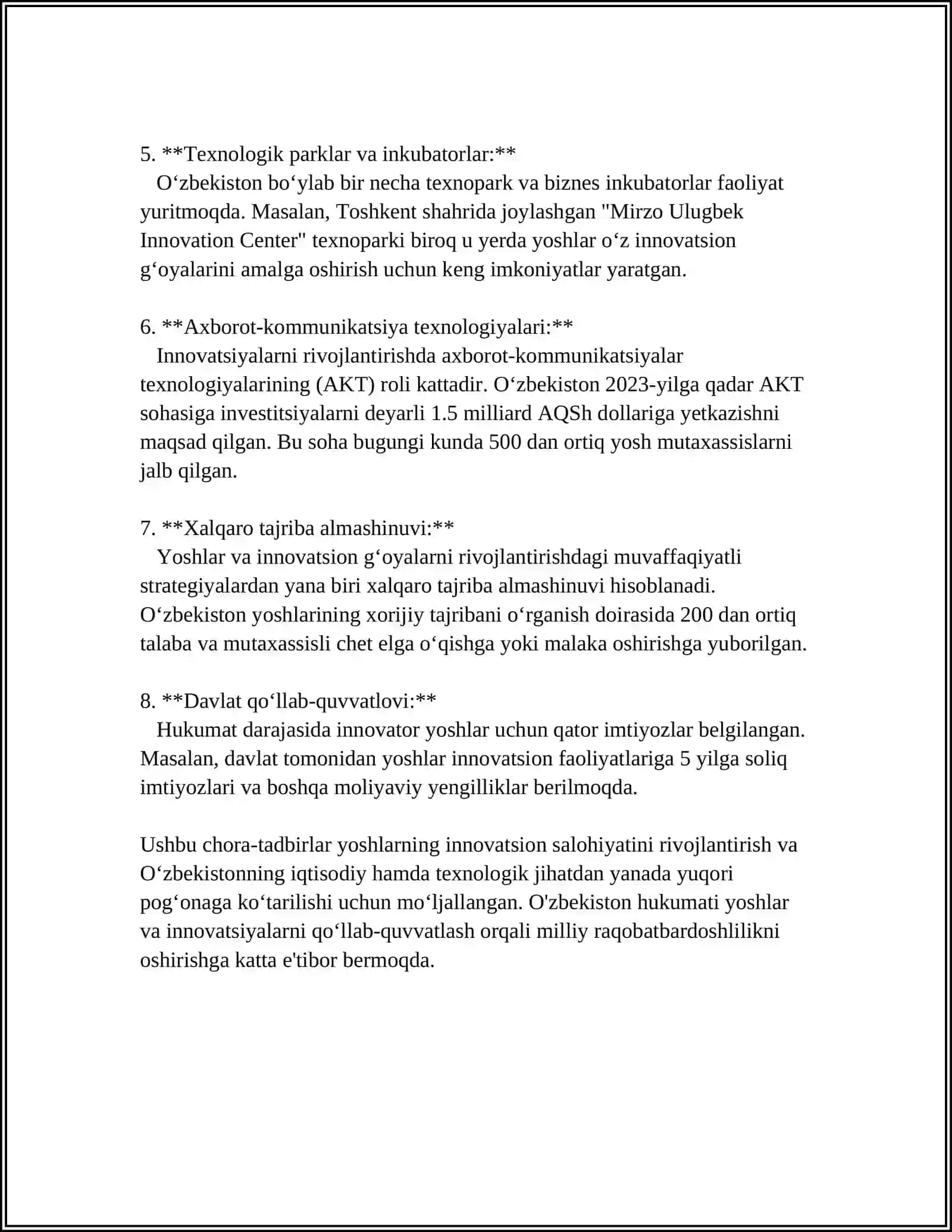 YOSHLAR -INNOVATSION GOYALAR TASHABUSKORI 4