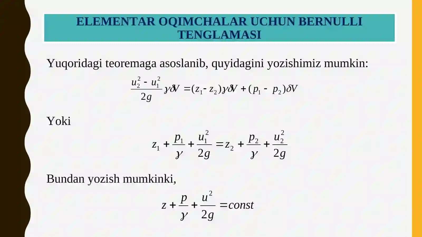 BERNULLI TENGLAMASI 4