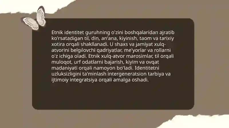 Etnik madaniyat va uning xulq-atvor namunalari 4