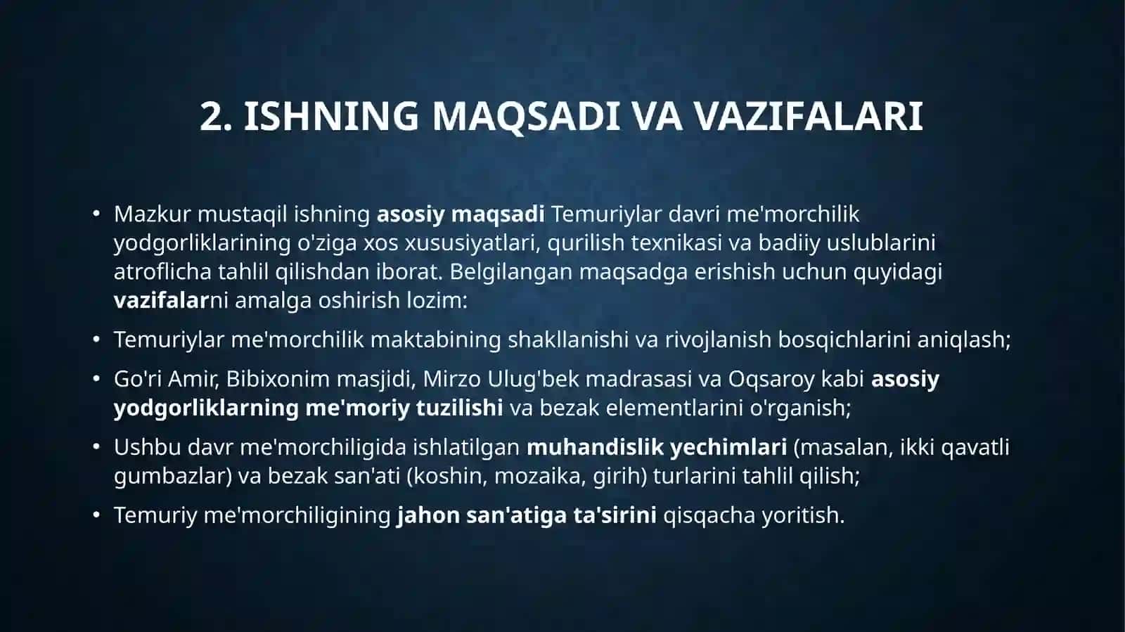 Temuriylar davridagi memorchilik yodgorliklari 4