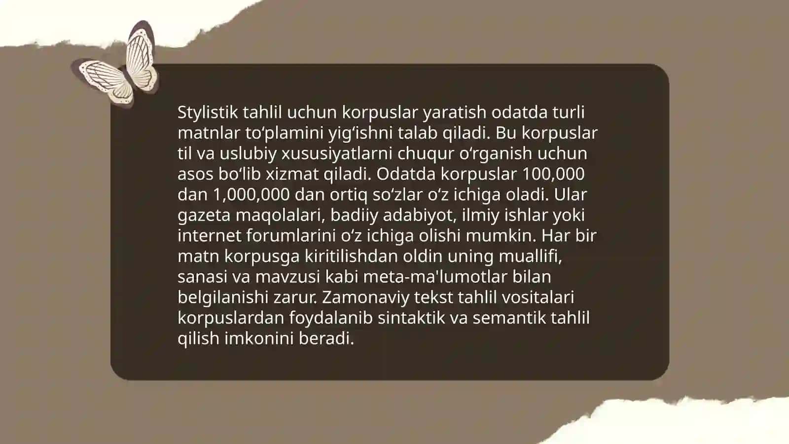 Korpus lingvistikasi asoslari 4