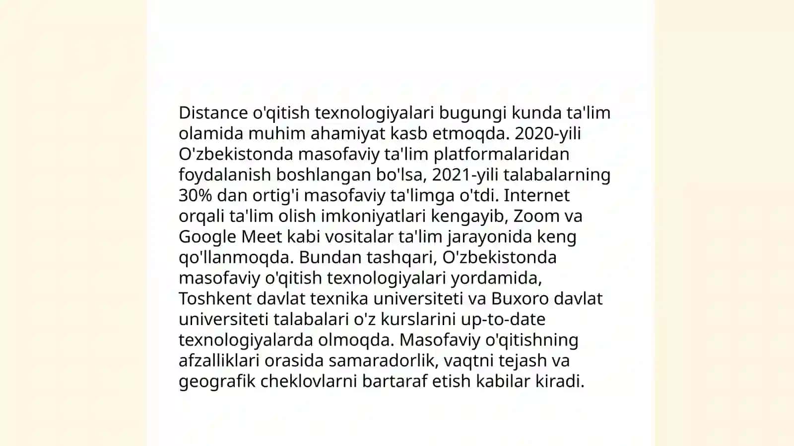 Elektron sinov tizimlari 4