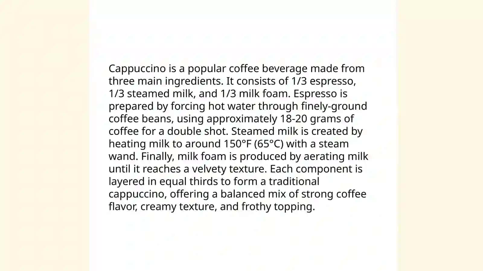 A cappuccino,please 4