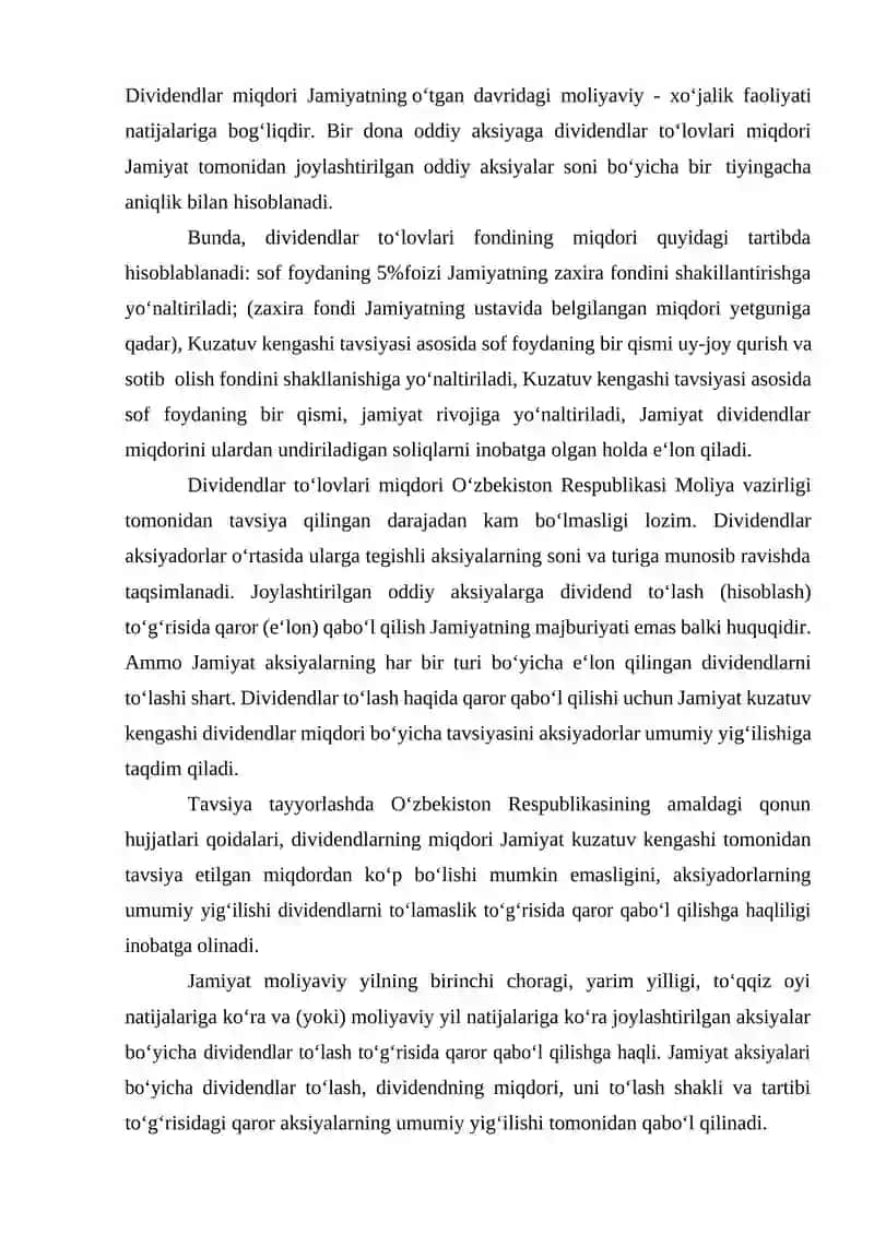 Dividend siyosati 4