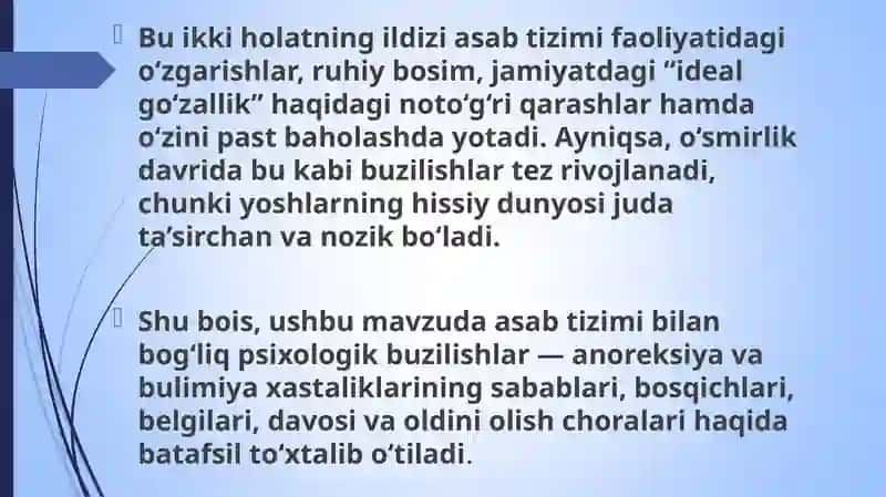 Anoreksiya. Bulimiya 4