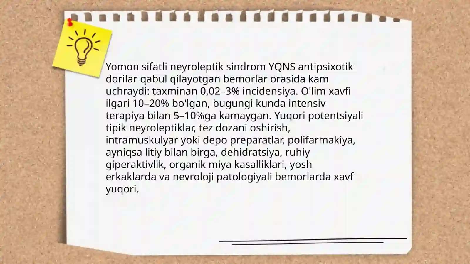 Yomon sifatli neyroleptik sindrom 4
