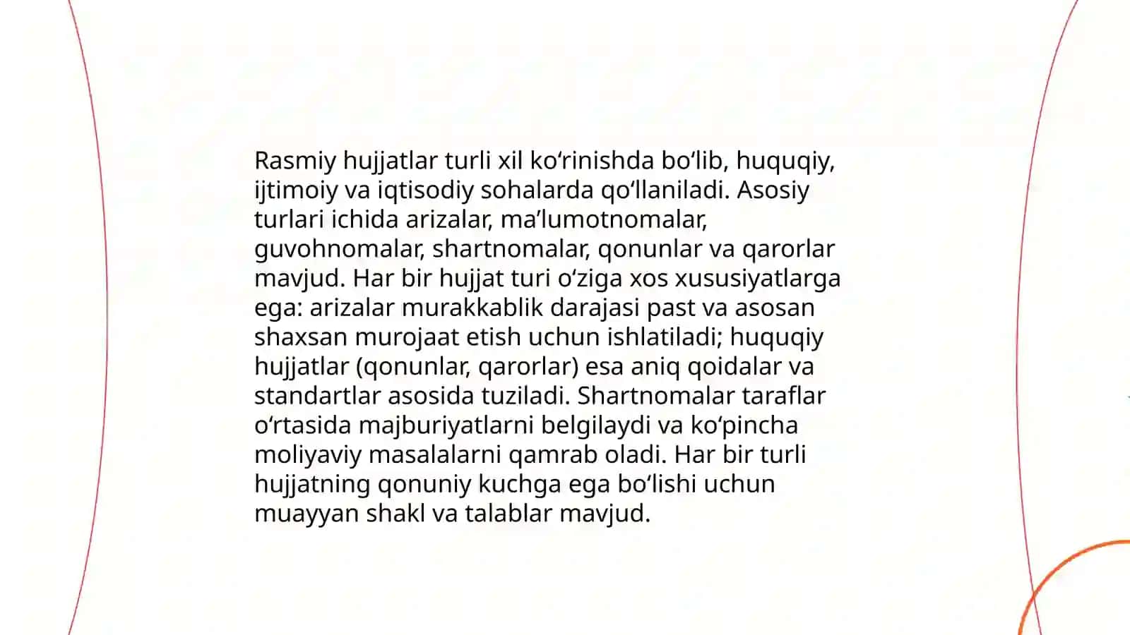Ish yuritish tili va uslubi.Xizmat yozishmalari bilan ishlash texnologiyalari 4
