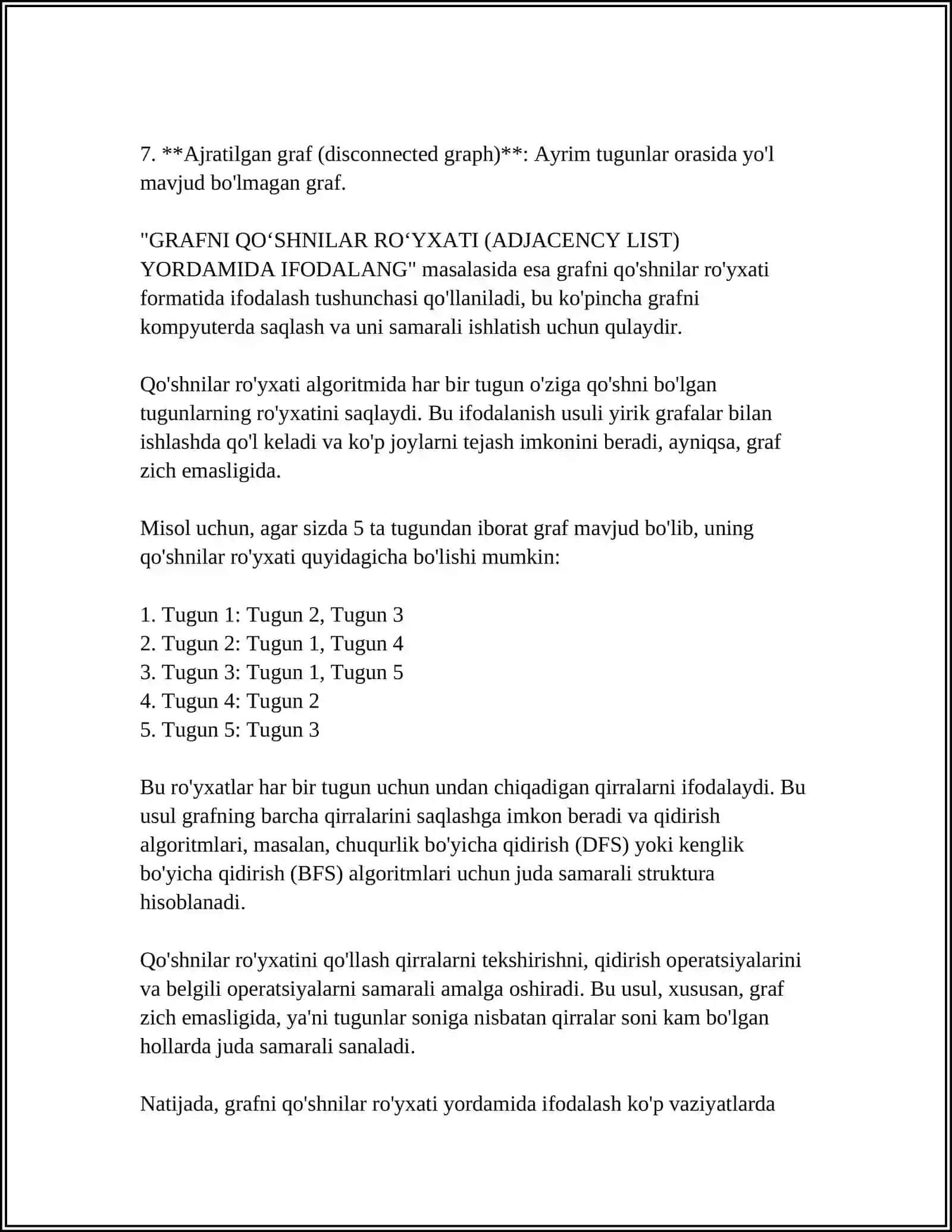GRAF TUSHUNCHASI 4