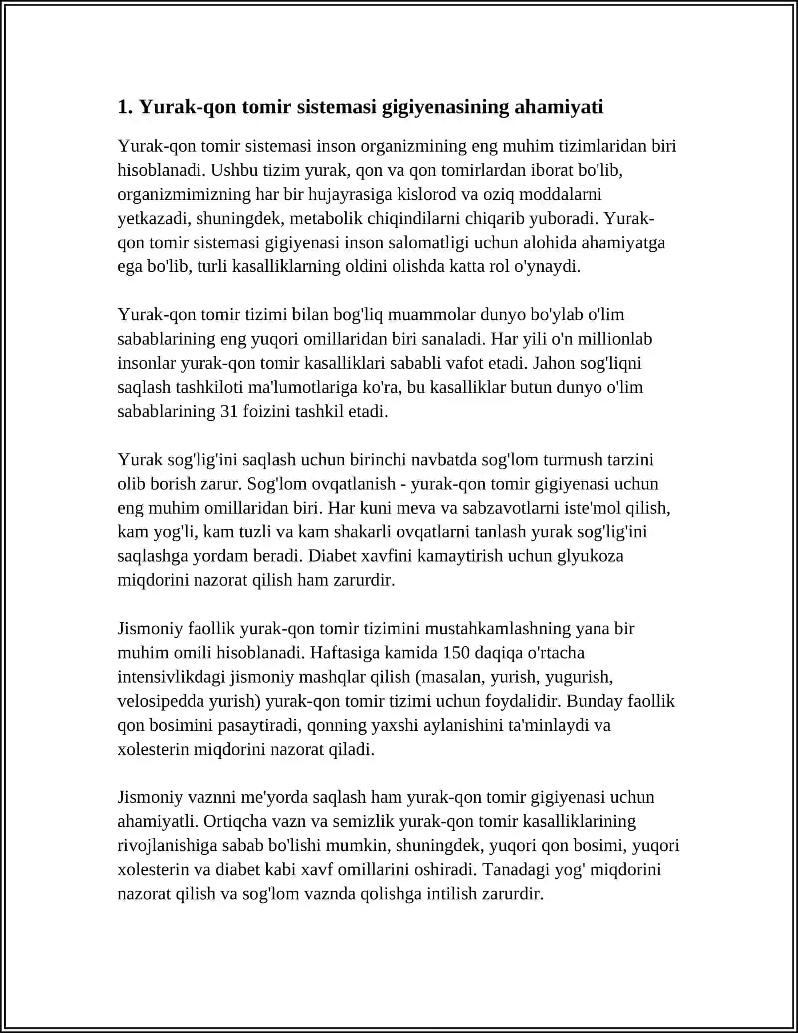 YURAK-QON TOMIR SISTEMASI GIGIYENASI VA KASALLIKLARI 4