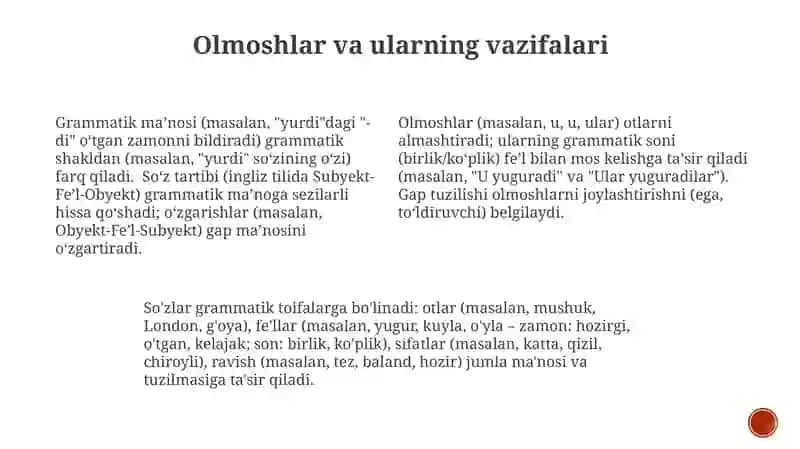 Grammatik toifalar 4