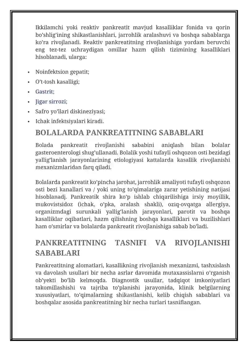 PANKREATIT — ALOMATLARI 4
