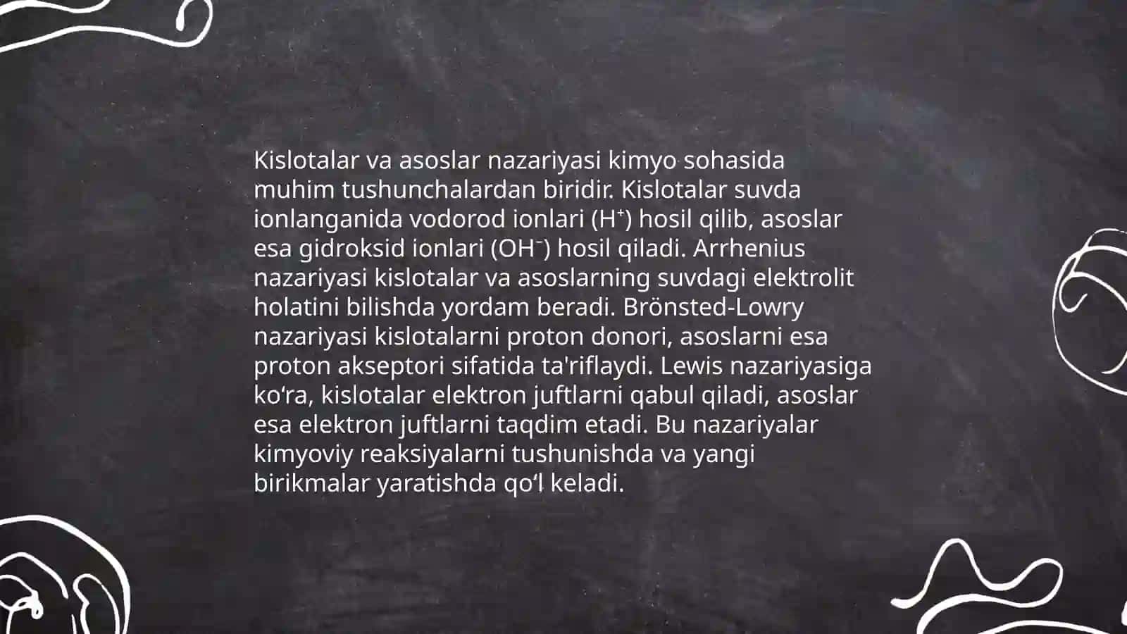 Kreshkovning kislota asoslar haqidagi proton-elektron-gidrid konsepsiyasi 4