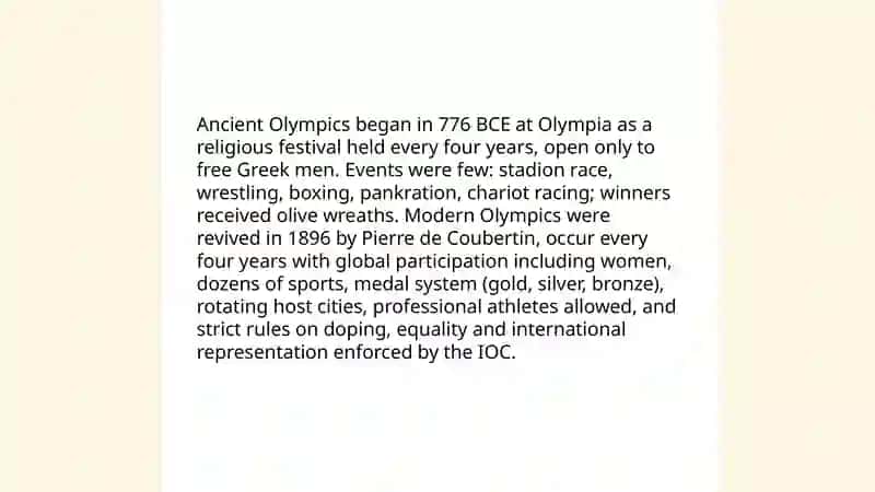 Olimpia o'yinlari ingliz tilida 4