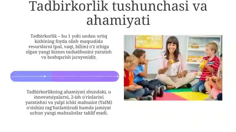 Maktabgacha ta'lim tashkilotlarida mehnat faoliyati orqali tadbirkorlikka òrgatish 4