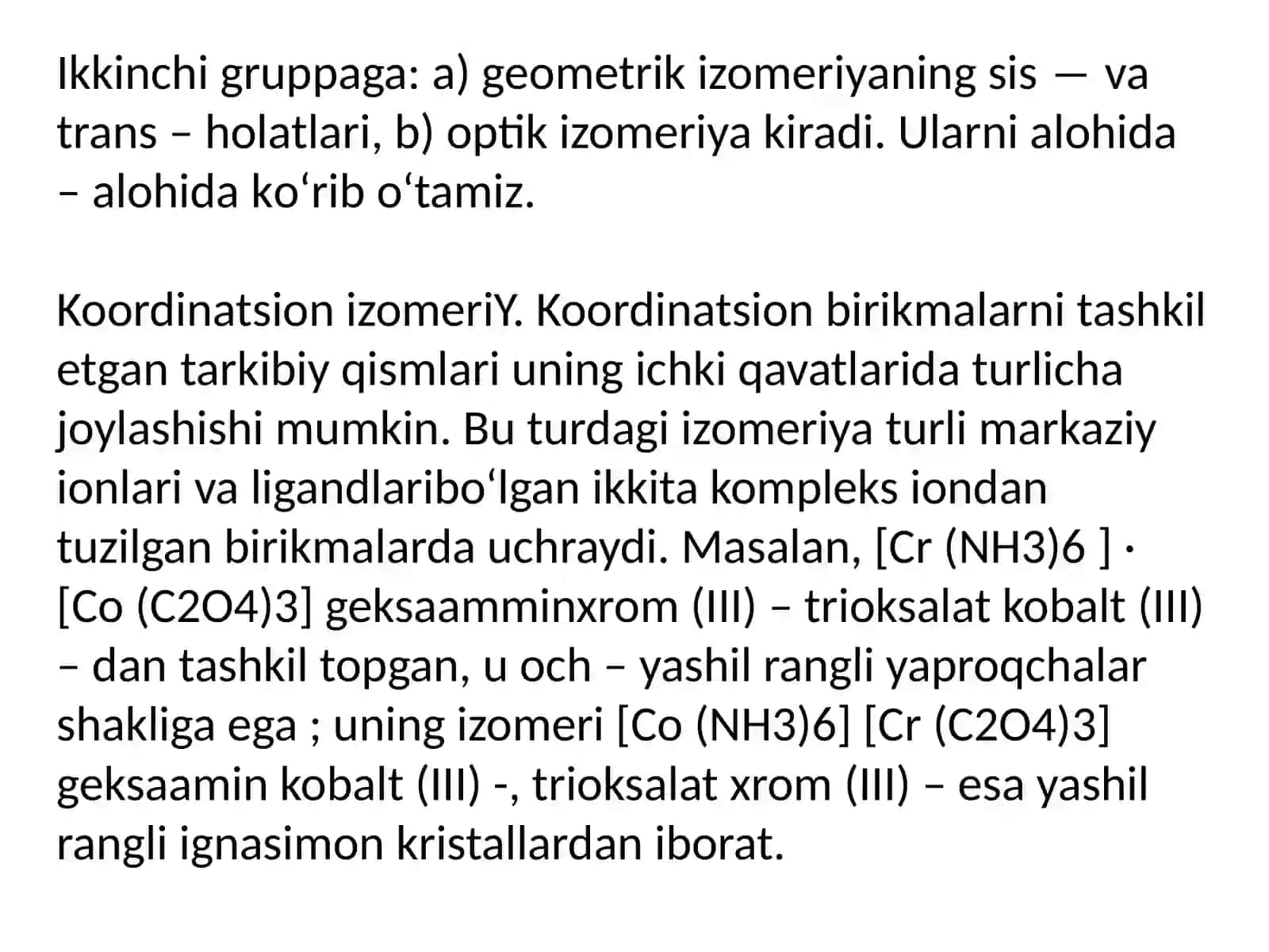 Mahmudova Aziza - Noorganik kimyo fanidan tayyorlagan Taqdimot 4