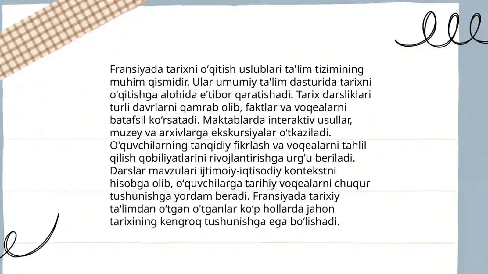 Germaniya Fransiya Angliya Rossiya mamlakatlaridagi tarix fani, uni òziga xos xususiyatlari 4