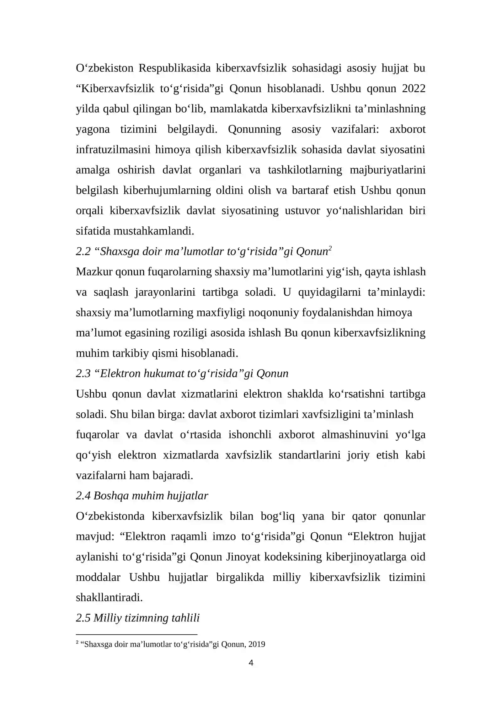 "Kiberxavfsizlik asoslari" 4