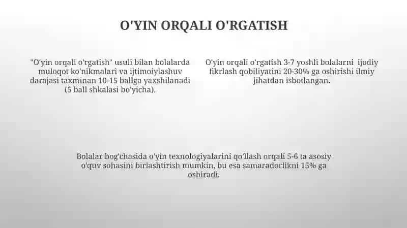 Maktabgacha yoshdagi bolalar oʻquv fan taʼlimning integral yondashuv 4