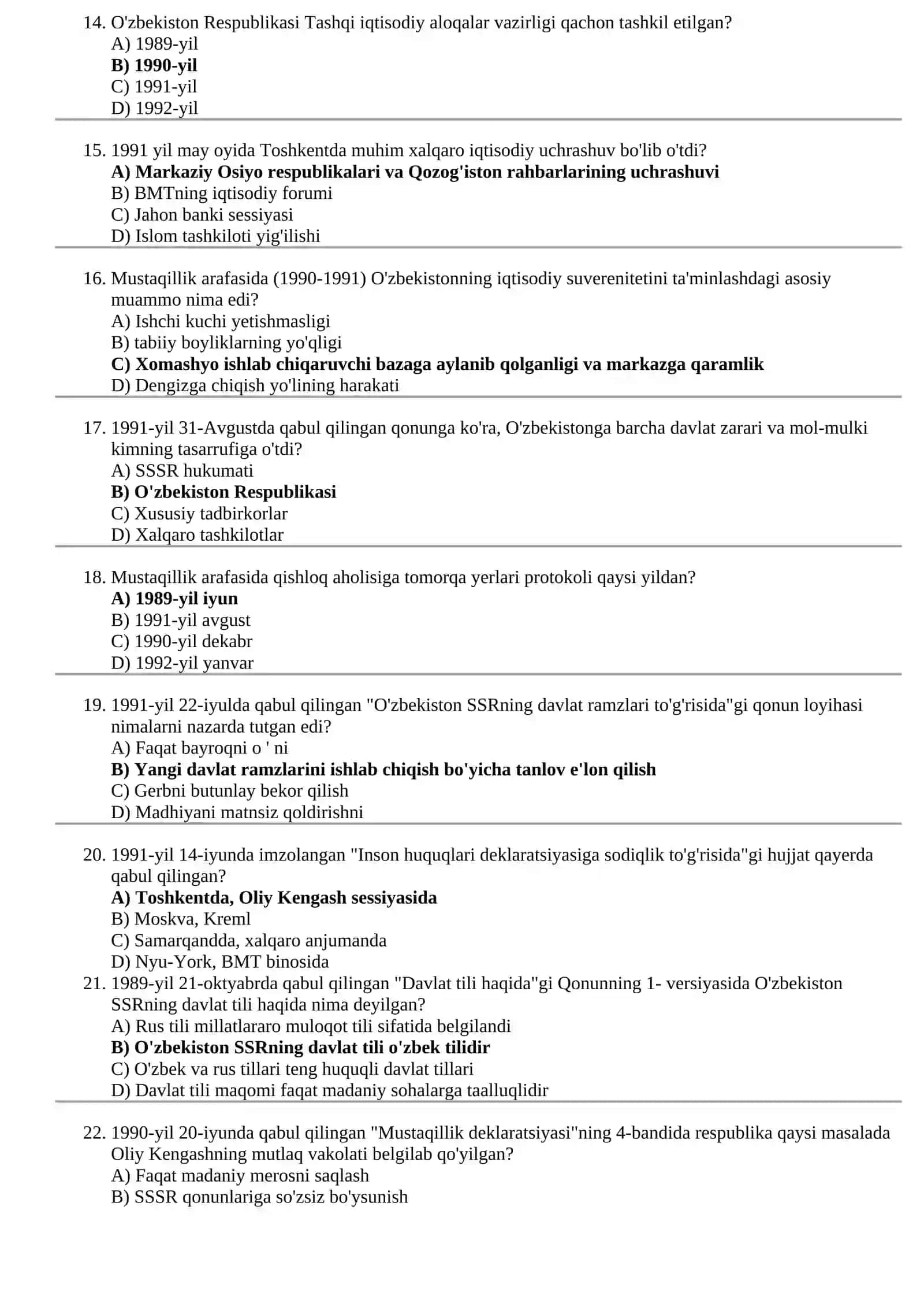 ARGOS 2026 YIL O'ZBEKISTONNING ENG YANGI TARIXI PEDAGOGLAR VA ABITURIYENTLAR UCHUN UNIVERSAL TESTLAR BAZASI (3000+) 4