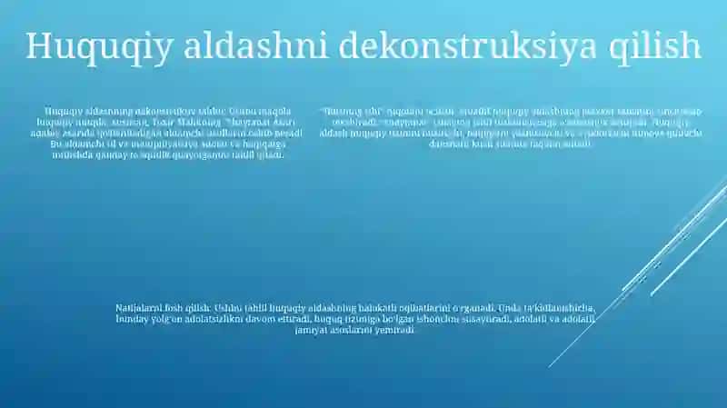 Badiy Adabiyotda Huquqiy Dirskus Toxir Malikning Shaytanat Asari 4