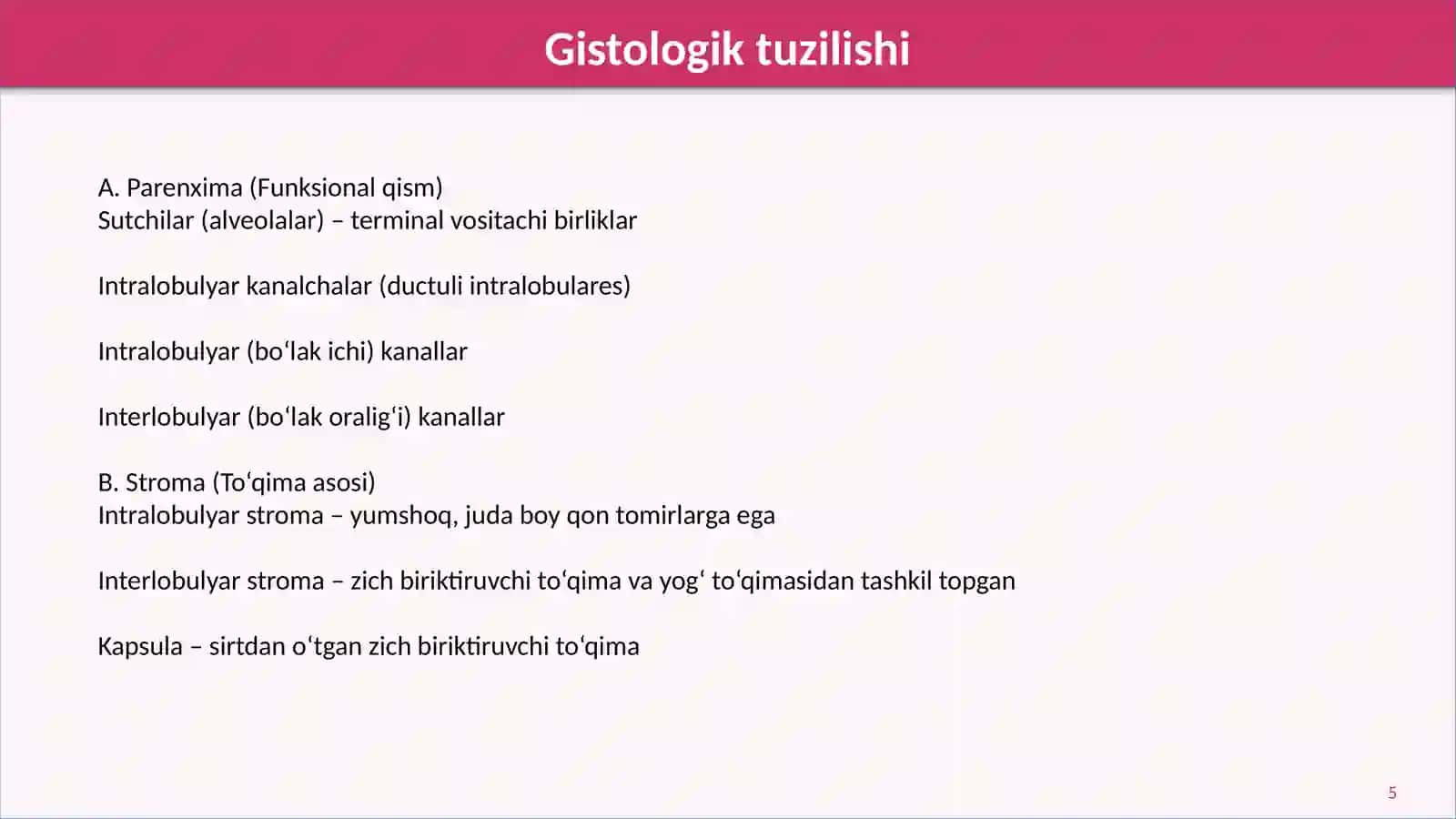 Sut bezlari faoliyatining boshqaruvi, sut bezlarining yoshga qarab o'zgarishi 4