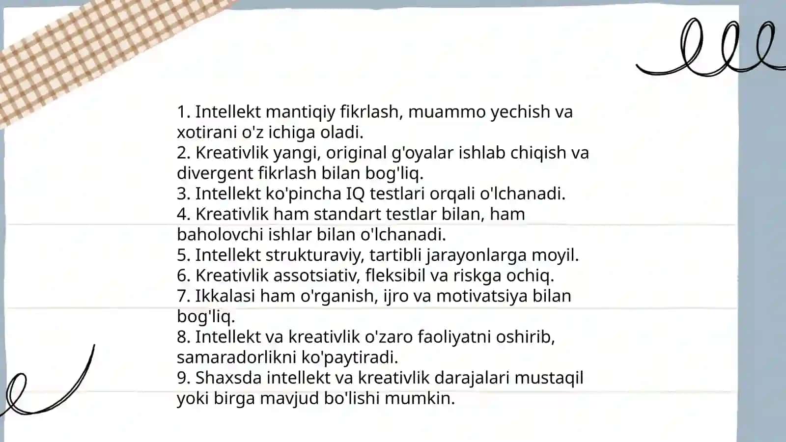 Intellekt va kreativlik taqida tushuncha 4