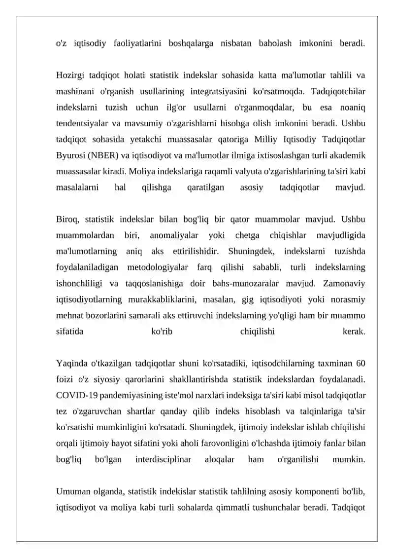 Statistik Indeksni Tahlil Qilish 4