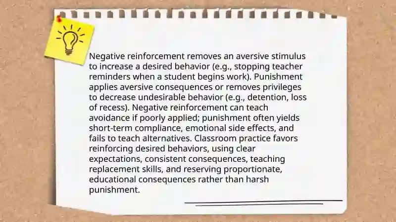 Rewards and punishment in the classroom 4