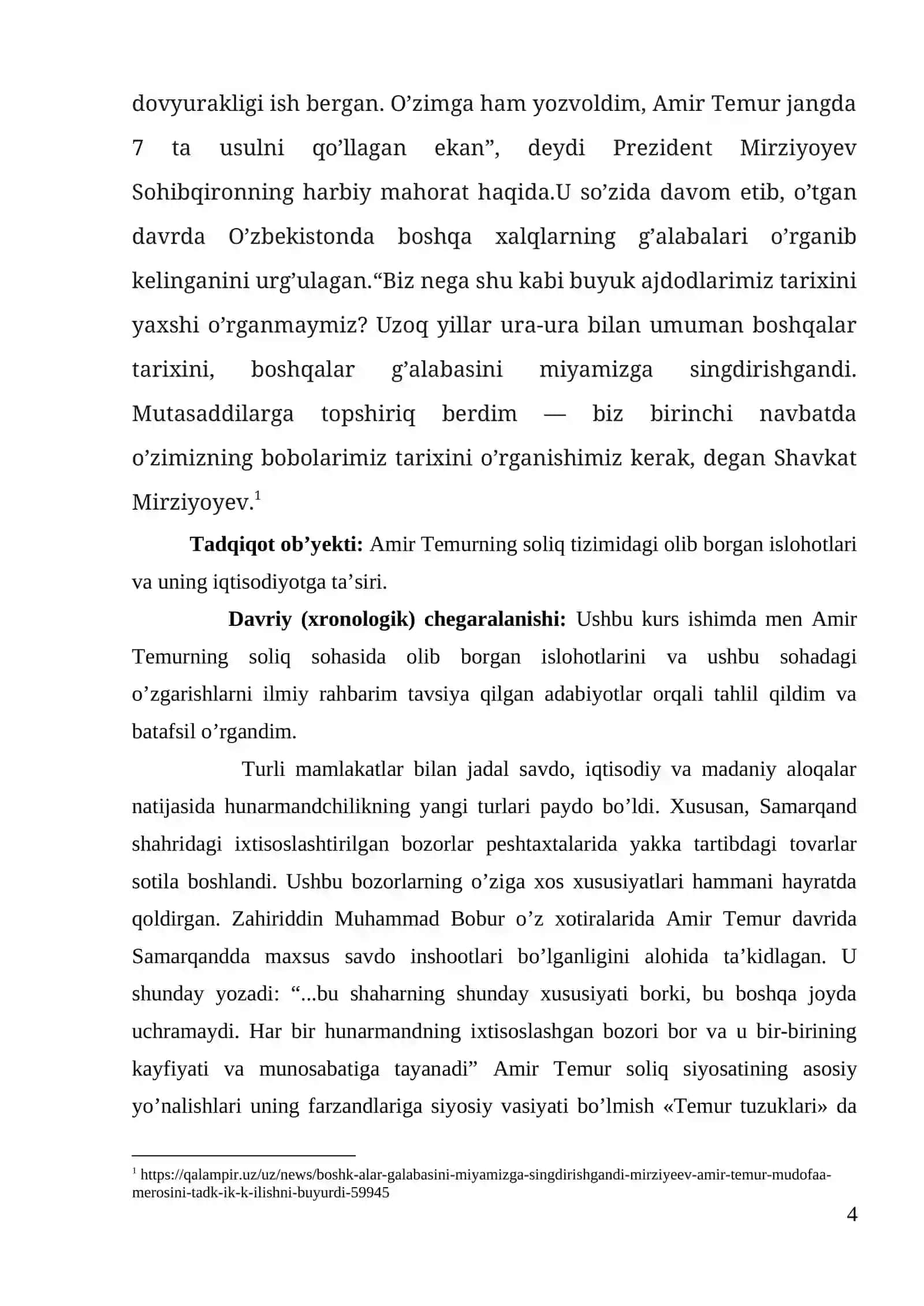 Temuriylar davri soliq tizimi va uning iqtisodiyotga ta’siri 4