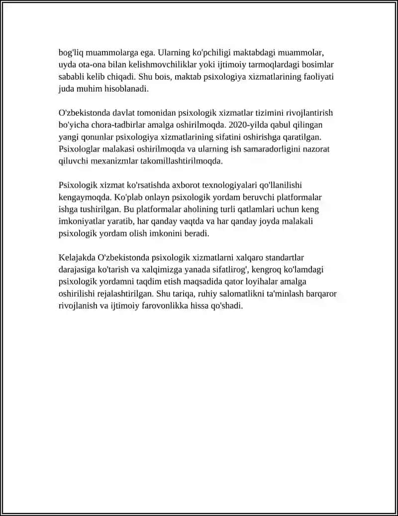PSIXOLOG XIZMATNING METODOLOGIK VA NAZARIY ASOSLARI 4