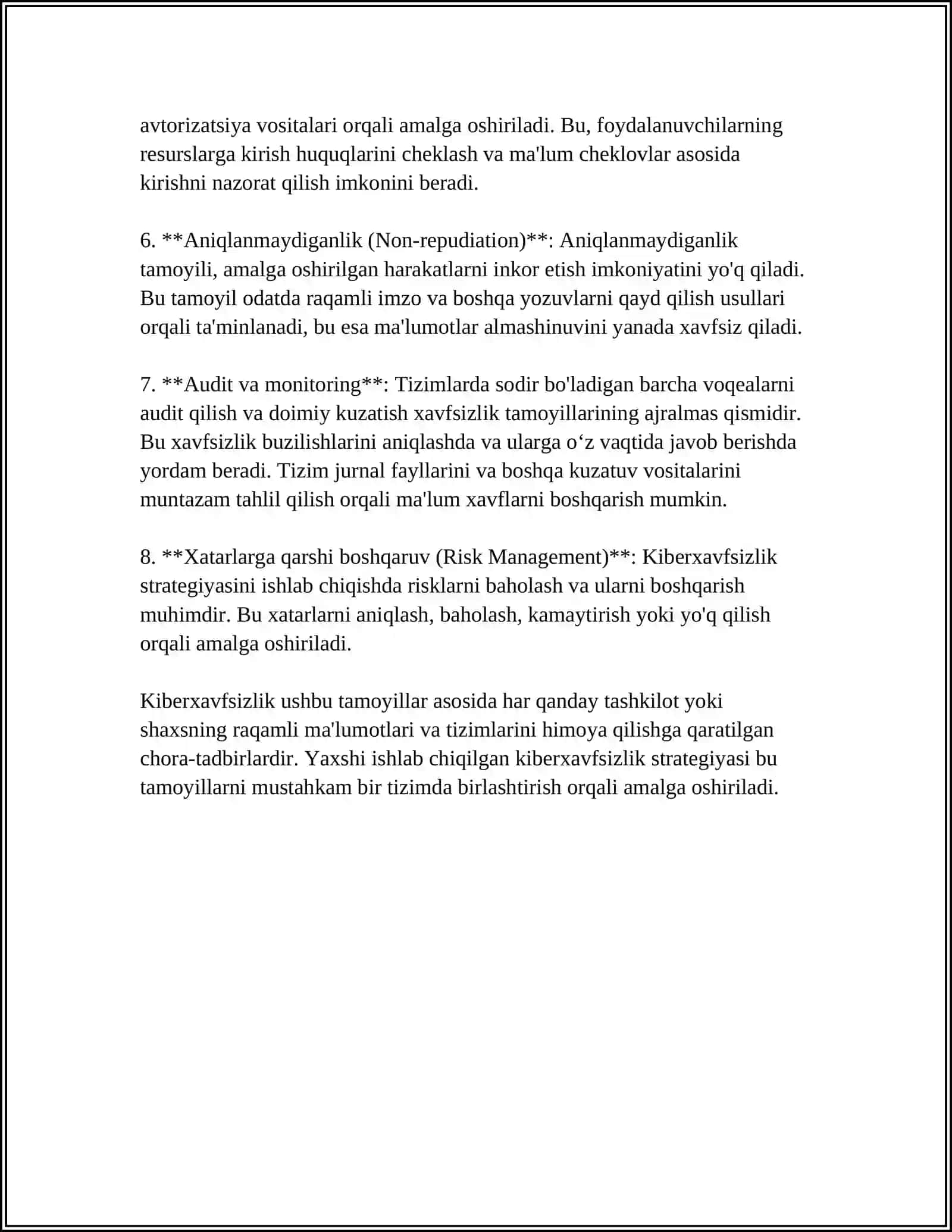 MUSTAQIL ISH Mavzu: AXBOROTGA HUJUMLARNI ANIQLASH VA TAHLILLASH 4