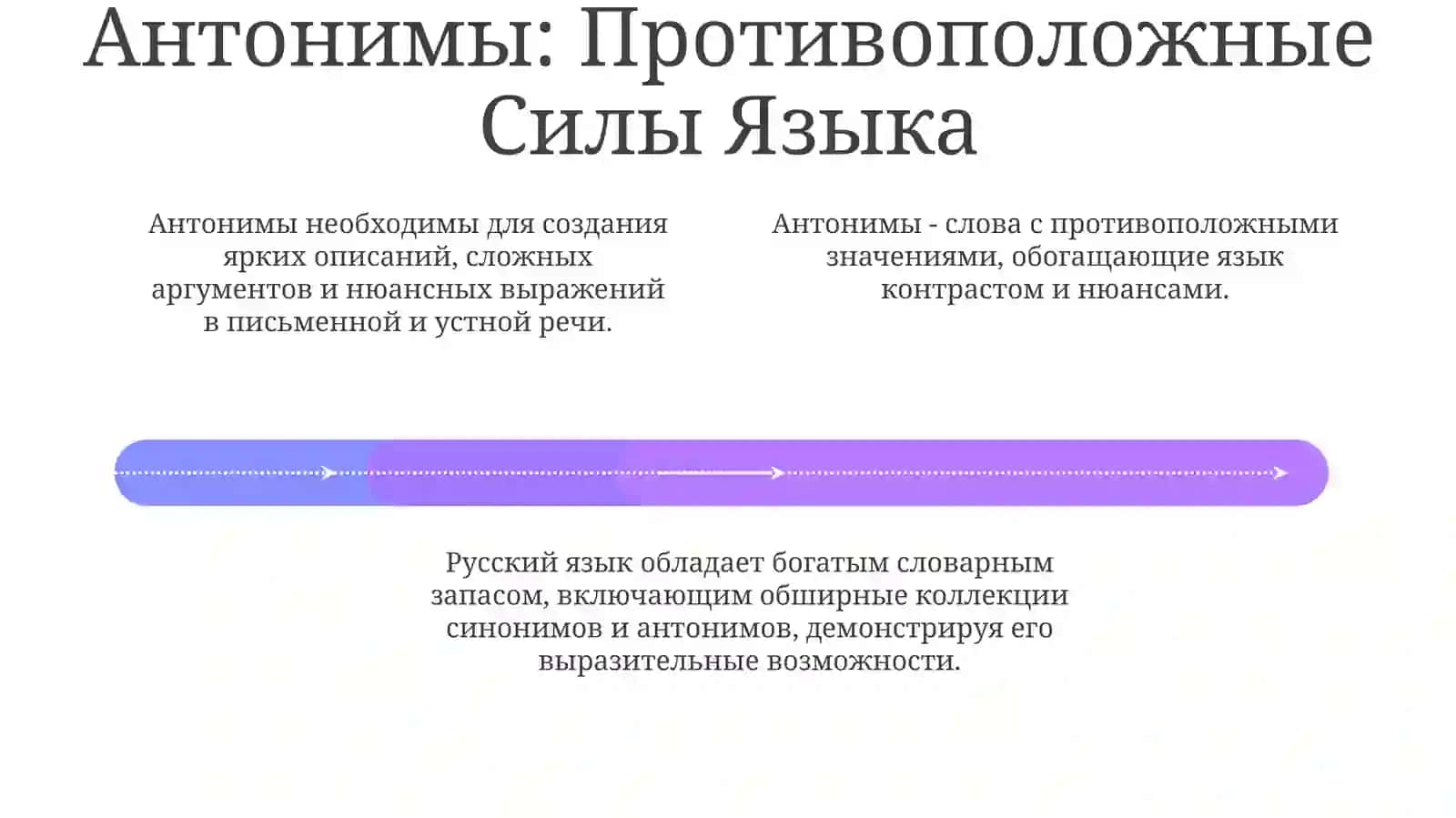 Лексическое богатство русского языка (синонимы, антонимы, омонимы) 4