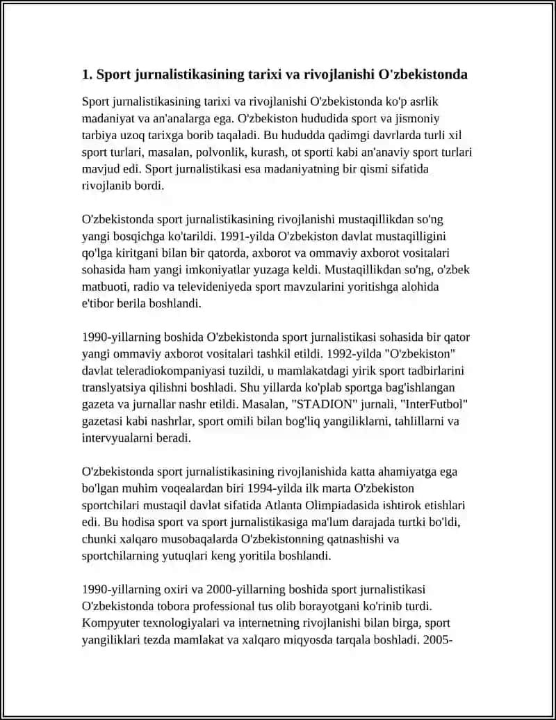 SPORT JURNALISTIKASI VA MEDIA SPORTING OMMALASHTIRISHDAGI ORNI 4