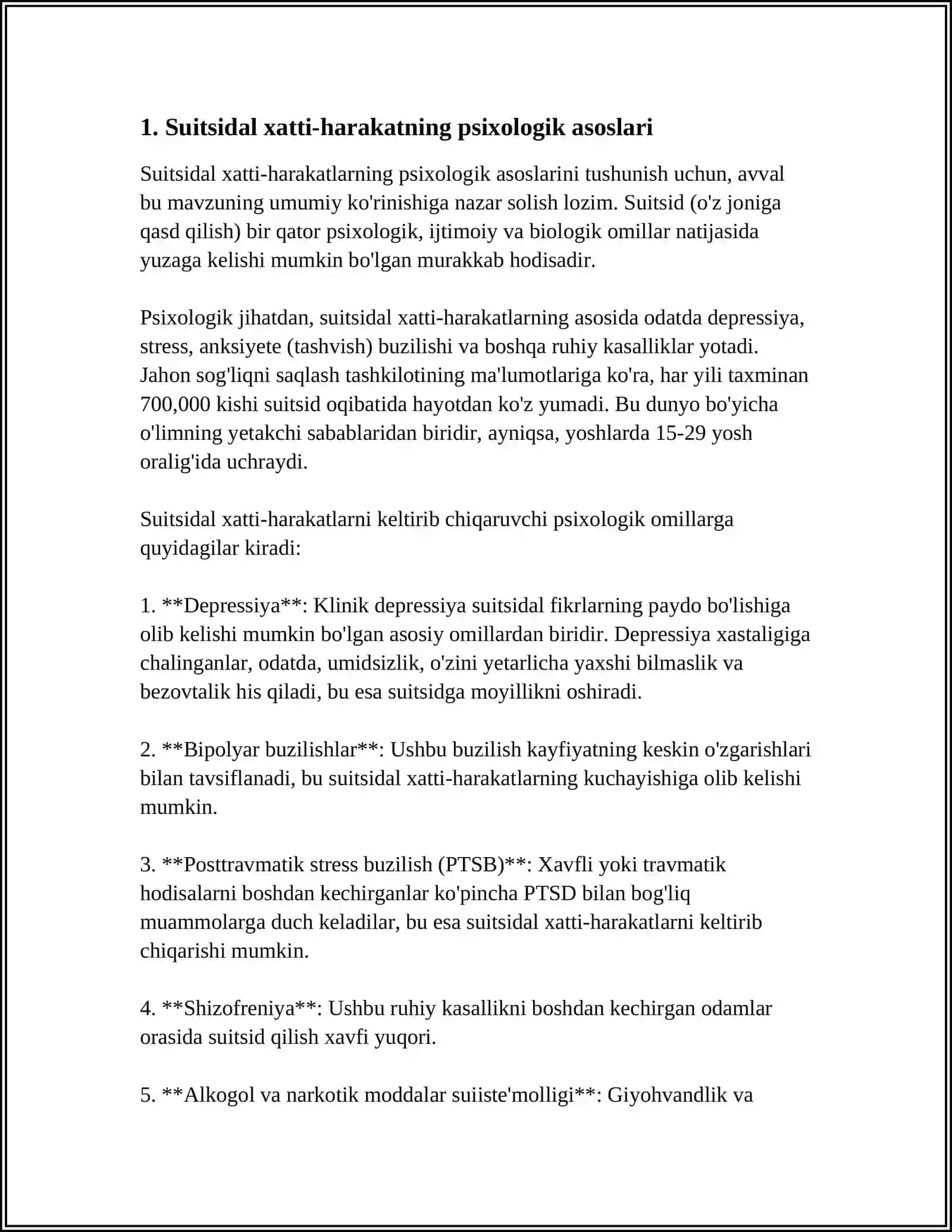 SUITSIDAL AXLOQNI ASOSIY KONTSEPTSIYALARI XARAKTERI VA DETERMINATSIYASI 4