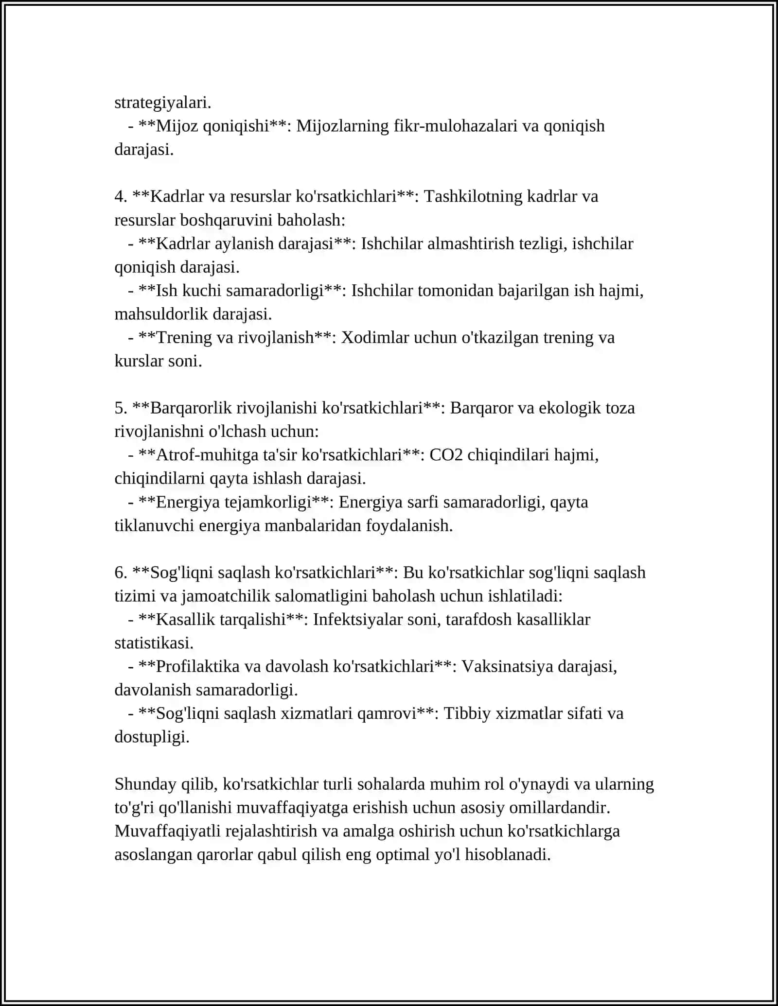 KOʻRSATKICHLAR QANDAY E'LON QILINADI VA QO'LLANILADI 4