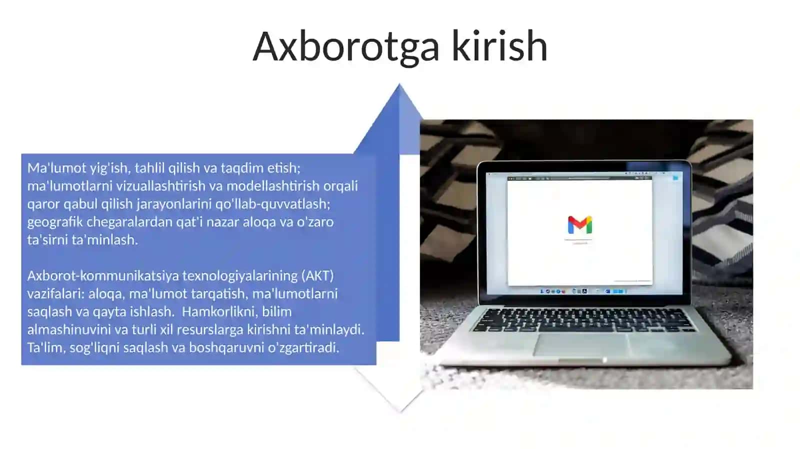 Axborot kommunikatsiyasi va texnologiyalari 4