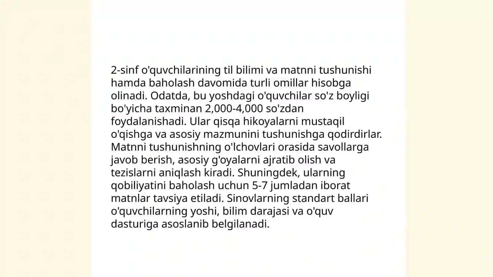 Boshlang'ich sinf o'quvchilarining badiiy matnni idrok etish ko'nikmasi xususiyatlari 4