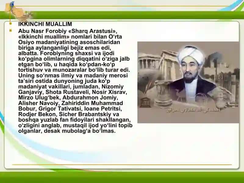 ABU NASR FAROBIYNING TA’LIM-TARBIYAGA OID QARASHLARI 4